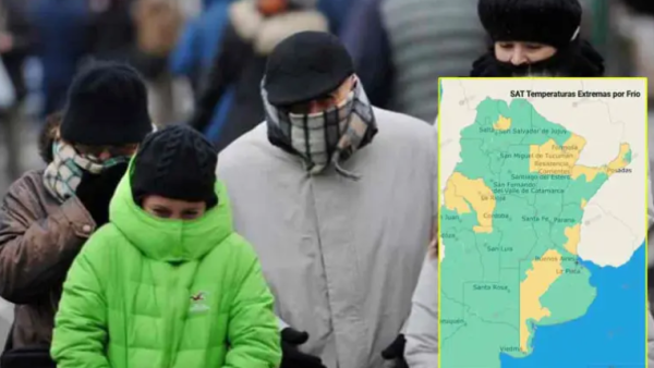 Frío extremo: persiste la alerta amarilla para una zona de Entre Ríos