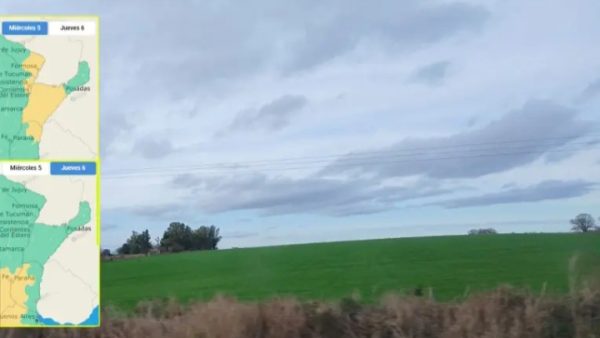 Alerta amarilla por tormentas en Entre Ríos: qué zonas abarca y cuándo rige