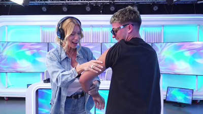 Juan Otero se tatuó una frase viral de Nicole Neumann y sorprendió a la modelo: “No lo puedo creer”