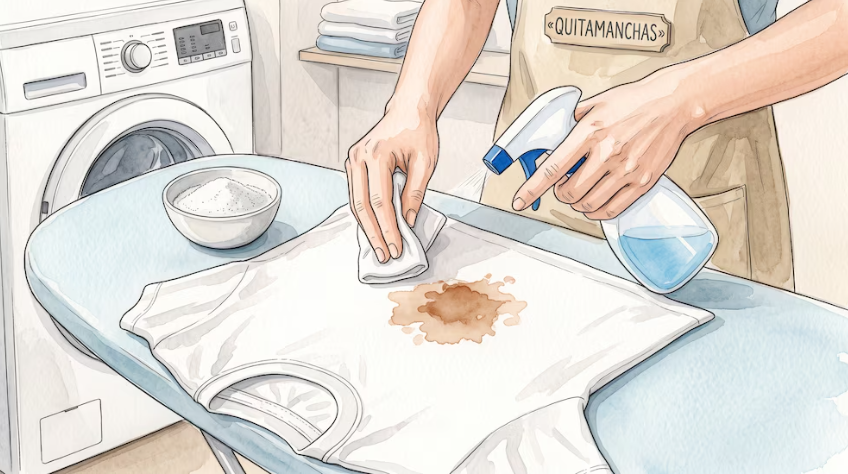 Manchas de aceite y grasa en la ropa: cómo quitarlas cuando ya están secas